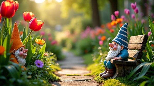 Make your garden enjoyable with colorful garden gnomes