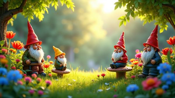 Make your garden enjoyable with colorful garden gnomes
